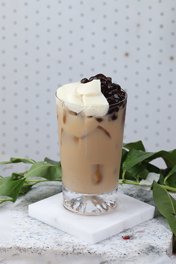 黑糖啵啵布丁拿铁